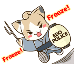 CHONMAGE TAIL -EDO CATS-(ENGLISH) sticker #400315