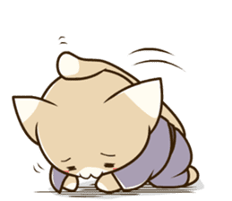 CHONMAGE TAIL -EDO CATS-(ENGLISH) sticker #400316