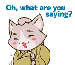 CHONMAGE TAIL -EDO CATS-(ENGLISH) sticker #400318