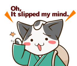 CHONMAGE TAIL -EDO CATS-(ENGLISH) sticker #400320