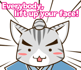 CHONMAGE TAIL -EDO CATS-(ENGLISH) sticker #400321