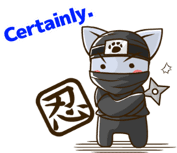 CHONMAGE TAIL -EDO CATS-(ENGLISH) sticker #400323