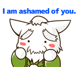 CHONMAGE TAIL -EDO CATS-(ENGLISH) sticker #400324