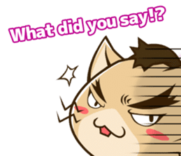 CHONMAGE TAIL -EDO CATS-(ENGLISH) sticker #400326