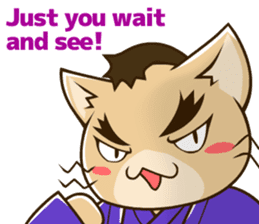 CHONMAGE TAIL -EDO CATS-(ENGLISH) sticker #400327