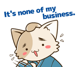 CHONMAGE TAIL -EDO CATS-(ENGLISH) sticker #400328