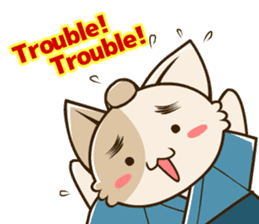 CHONMAGE TAIL -EDO CATS-(ENGLISH) sticker #400329