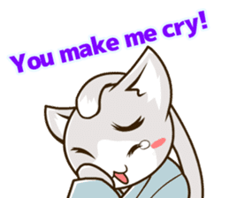 CHONMAGE TAIL -EDO CATS-(ENGLISH) sticker #400330