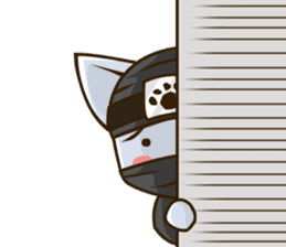 CHONMAGE TAIL -EDO CATS-(ENGLISH) sticker #400333
