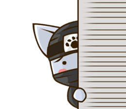 CHONMAGE TAIL -EDO CATS-(ENGLISH) sticker #400333