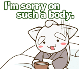 CHONMAGE TAIL -EDO CATS-(ENGLISH) sticker #400338