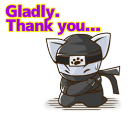 CHONMAGE TAIL -EDO CATS-(ENGLISH) sticker #400339