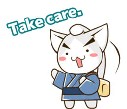 CHONMAGE TAIL -EDO CATS-(ENGLISH) sticker #400343