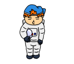 Space travel astronaut P sticker #400621