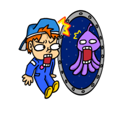 Space travel astronaut P sticker #400623