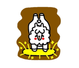 Alpaca of drooping eyes (Daily series) sticker #401178