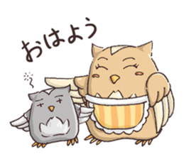 Owl Basket ~ Mother's Words ~ sticker #401185