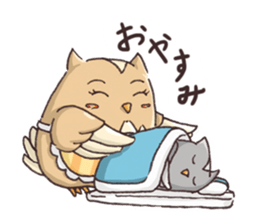 Owl Basket ~ Mother's Words ~ sticker #401186