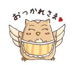 Owl Basket ~ Mother's Words ~ sticker #401189