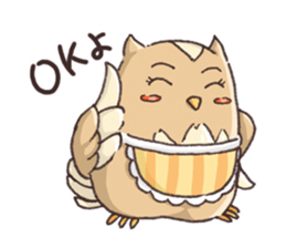 Owl Basket ~ Mother's Words ~ sticker #401203