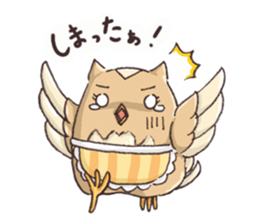 Owl Basket ~ Mother's Words ~ sticker #401213