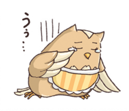 Owl Basket ~ Mother's Words ~ sticker #401215