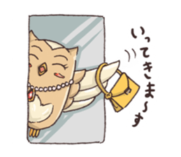 Owl Basket ~ Mother's Words ~ sticker #401217