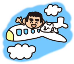 Japanese Kyushu Boy and His Dog sticker #401579