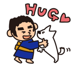 Japanese Kyushu Boy and His Dog sticker #401582