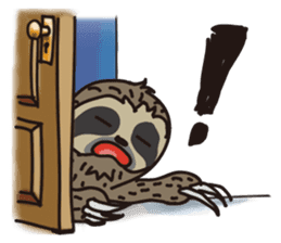 The sloth out of the room sticker #401641