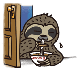 The sloth out of the room sticker #401661