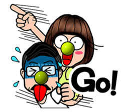 Maybe : Couple Fighting sticker #403561