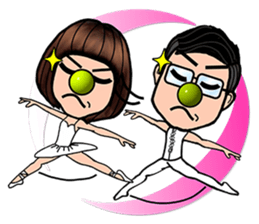 Maybe : Couple Fighting sticker #403584