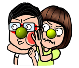 Maybe : Couple Fighting sticker #403587