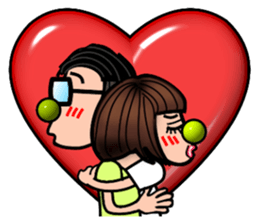 Maybe : Couple Fighting sticker #403590