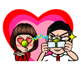 Maybe : Couple Fighting sticker #403596