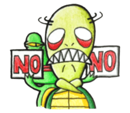 Turtle from the stars sticker #403642