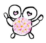 Flowersticker- Magokoro-kun and Flowers sticker #403861