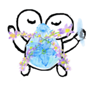 Flowersticker- Magokoro-kun and Flowers sticker #403878