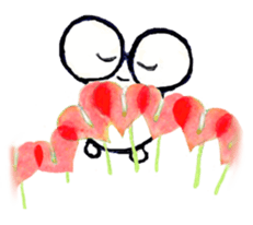 Flowersticker- Magokoro-kun and Flowers sticker #403879