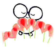 Flowersticker- Magokoro-kun and Flowers sticker #403879