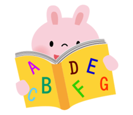 Pleasant fellow and rabbit sticker #404431