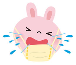 Pleasant fellow and rabbit sticker #404436