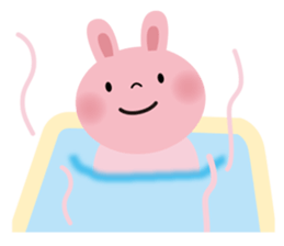 Pleasant fellow and rabbit sticker #404439