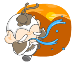 Hole grandfather smiling sticker #405711