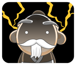 Hole grandfather smiling sticker #405717