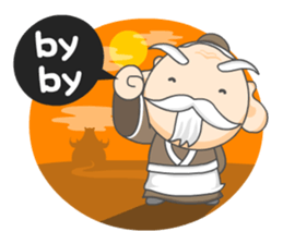 Hole grandfather smiling sticker #405720