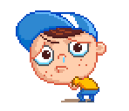 Mr.Dot & Ms.Pixel sticker #405858