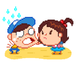 Mr.Dot & Ms.Pixel sticker #405872