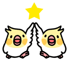 Cockatiel "Okameinko-kko" sticker #407685